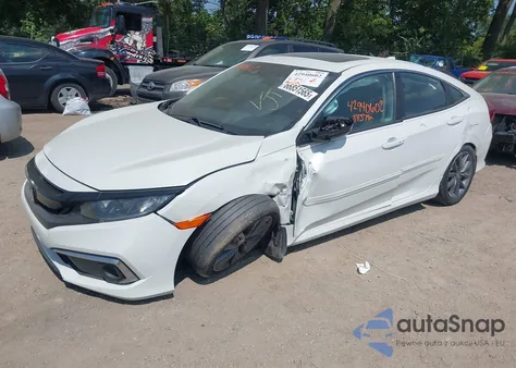 2019 Honda Civic Ex-L z USA, uszkodzony, nr VIN 19XFC1F77KE017514